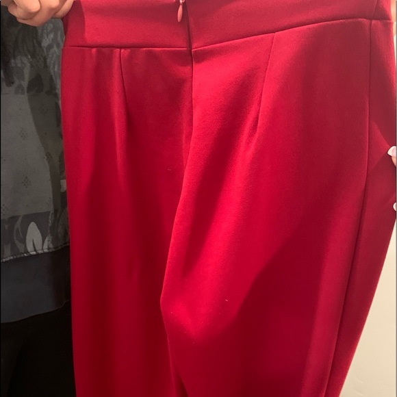 Red High-Waisted Flares - Picture 9 of 9